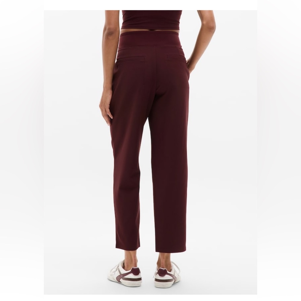 NWT-Athleta Maroon Endless Pant, Size 12, 6/P - Picture 3 of 9